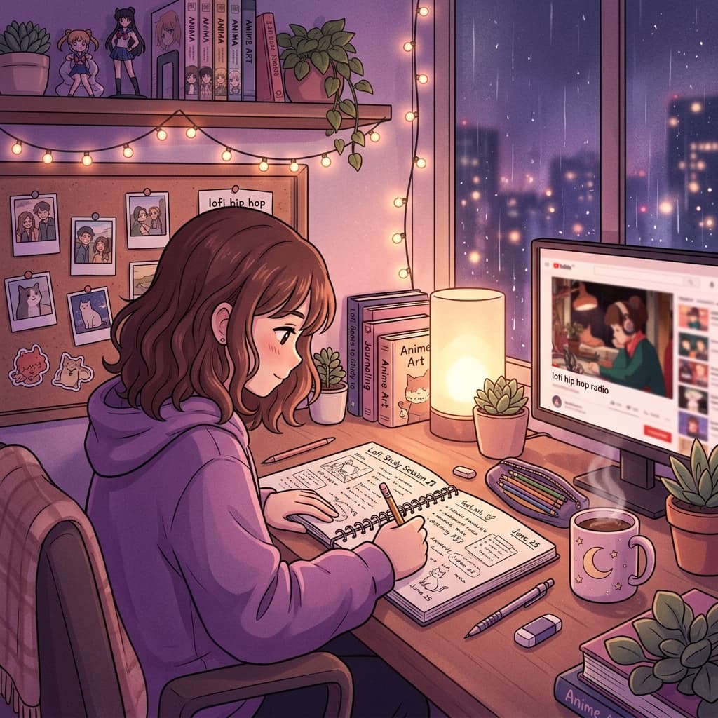 Lofi Desk Background